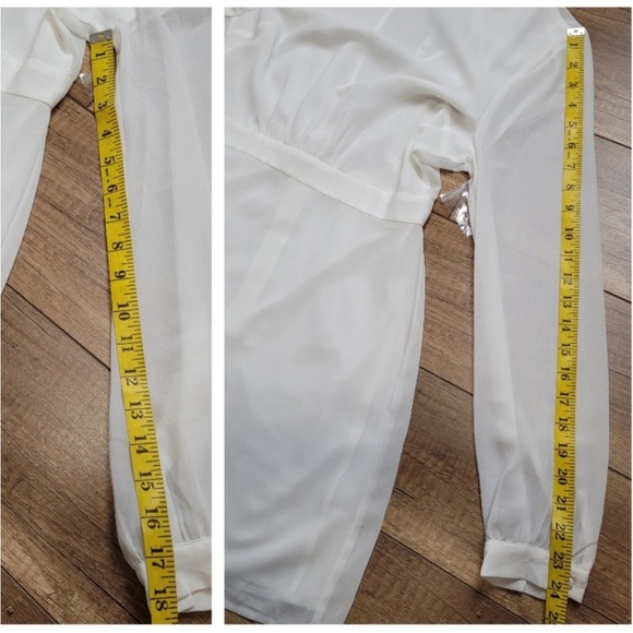 Last chance  White Long Sleeve Dress - Picture 12 of 13